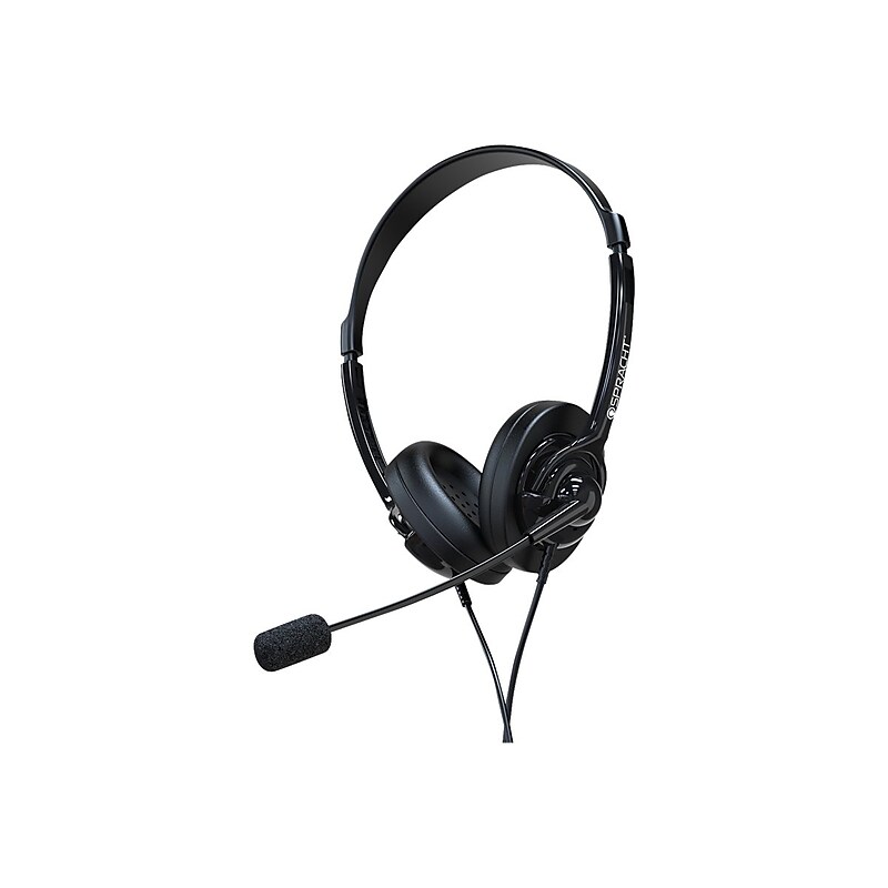 Spracht ZUM Noise Canceling Stereo Headset, Over-the-Head, Black (ZUM350B) image 1