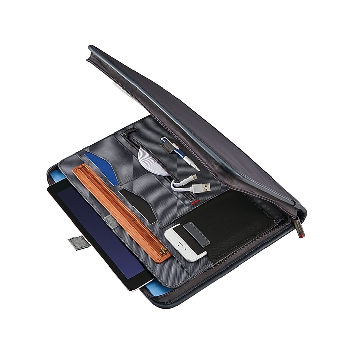Samsonite Xenon Business Polyester Padfolio with Zipper Closure