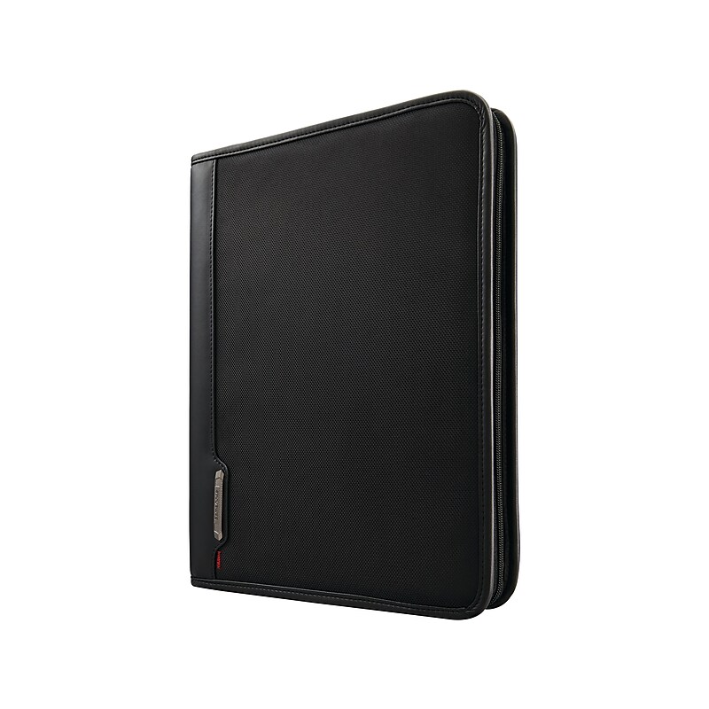 Samsonite Xenon Business Polyester Padfolio with Zipper Closure, Black (116466-1041) image 1