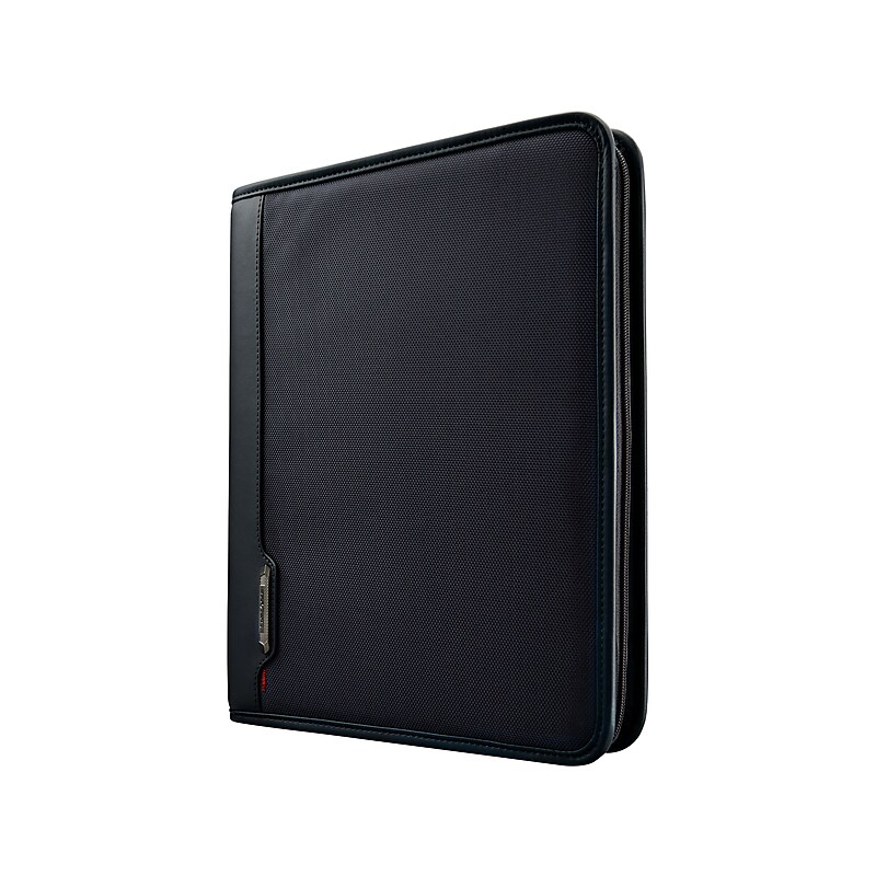 Samsonite Xenon Business Polyester Padfolio with Zipper Closure, Black (116465-1041) image 1