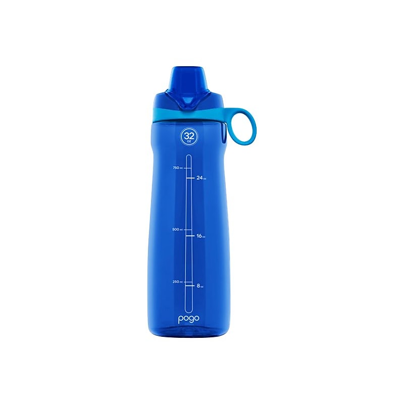POGO GEAR Plastic Water Bottle, 32 oz., Blue (233-0432-021-6) image 1