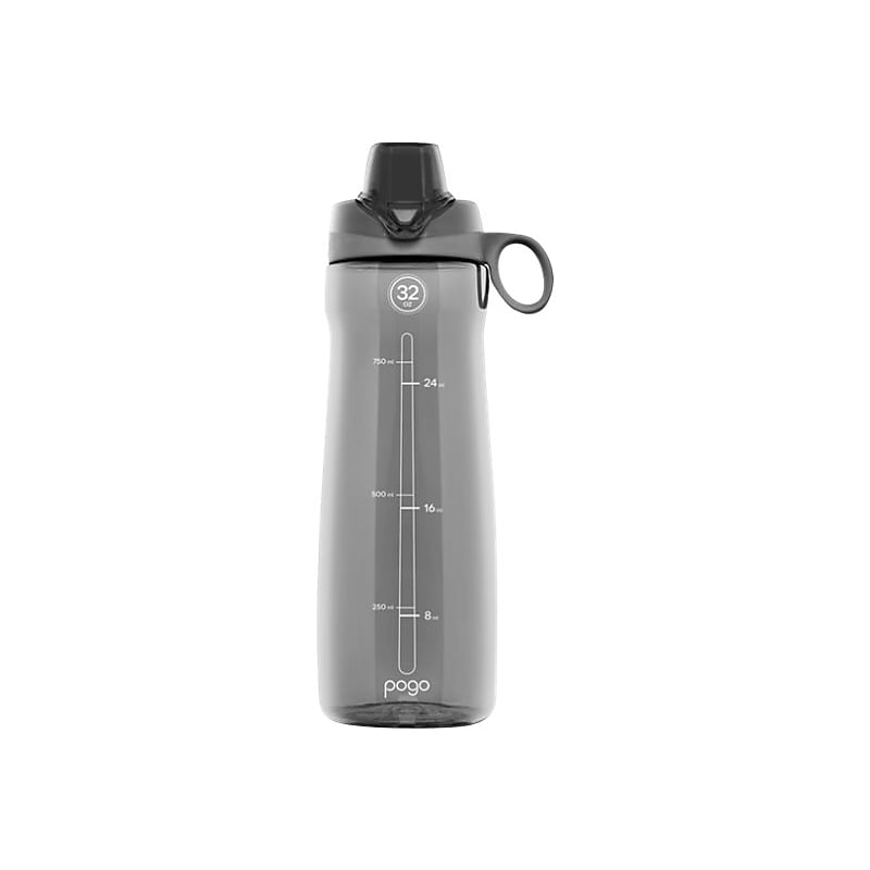 POGO GEAR Plastic Water Bottle, 32 oz., Gray (233-0432-041-6) image 1