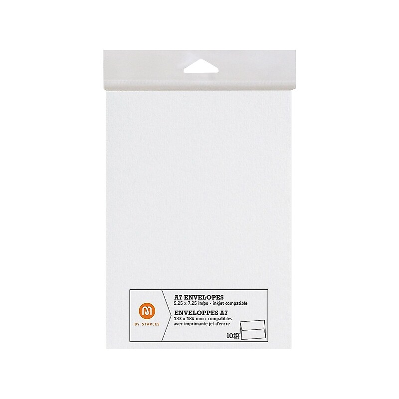 M by Staples Everyday Envelopes, White, 10/Pack (10833000) image 1