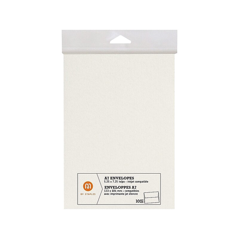 M by Staples Everyday Envelopes, Ivory, 10/Pack (10833001) image 1
