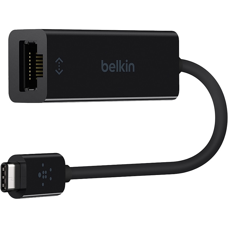 Belkin F2CU040BTBLK Network Adapter, USB-C to Gigabit Ethernet image 1