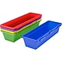 Storex 1-Compartment Stackable Plastic Accessory Trays, Assorted Colors, 5/Pack (00160E06C)~#|#~sp58194028_sc7