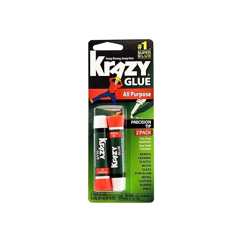 Krazy Glue All Purpose Super Glue, 0.07 oz., White (KG517) image 1