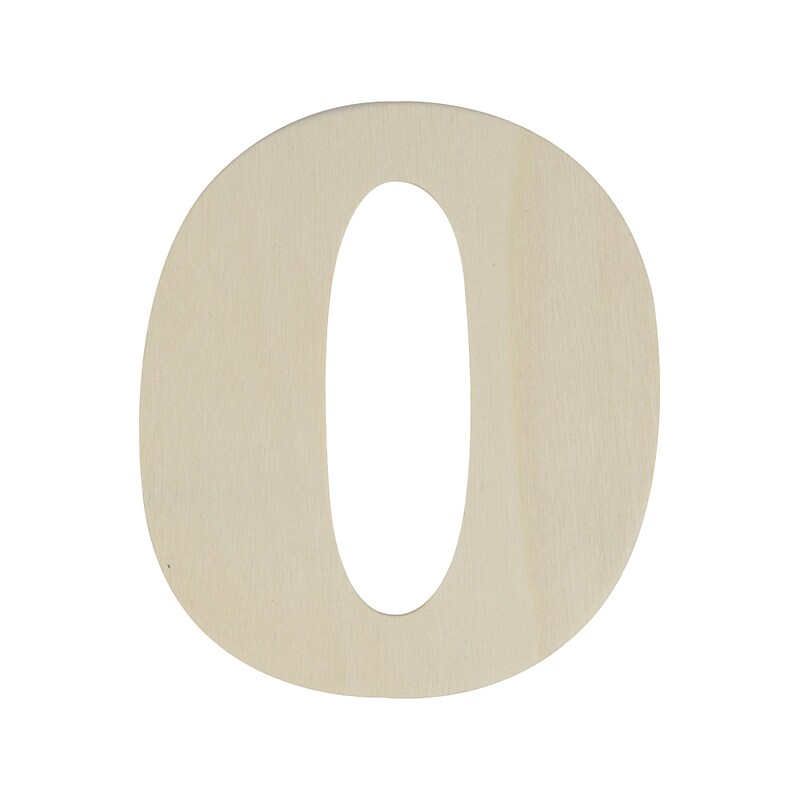 ArtSkills Multi-Themed Letter "O", Unfinished Wood, Each image 1