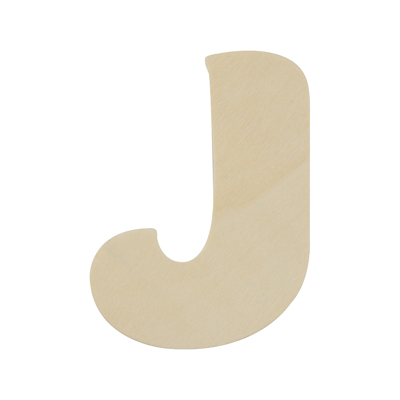 ArtSkills Multi-Themed Letter "J", Unfinished Wood, Each image 1