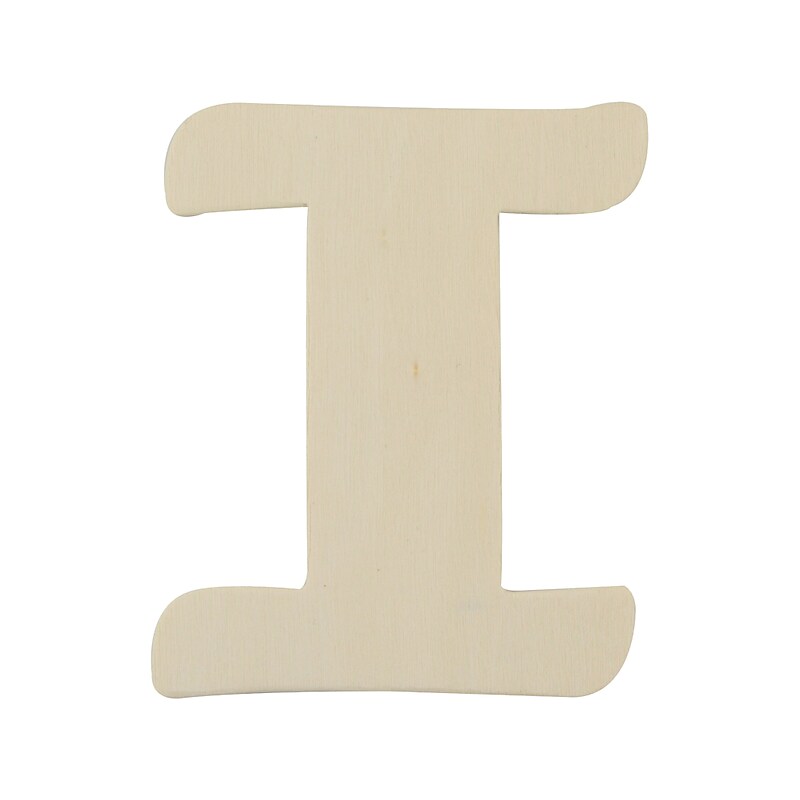 ArtSkills Multi-Themed Letter "I", Unfinished Wood, Each image 1
