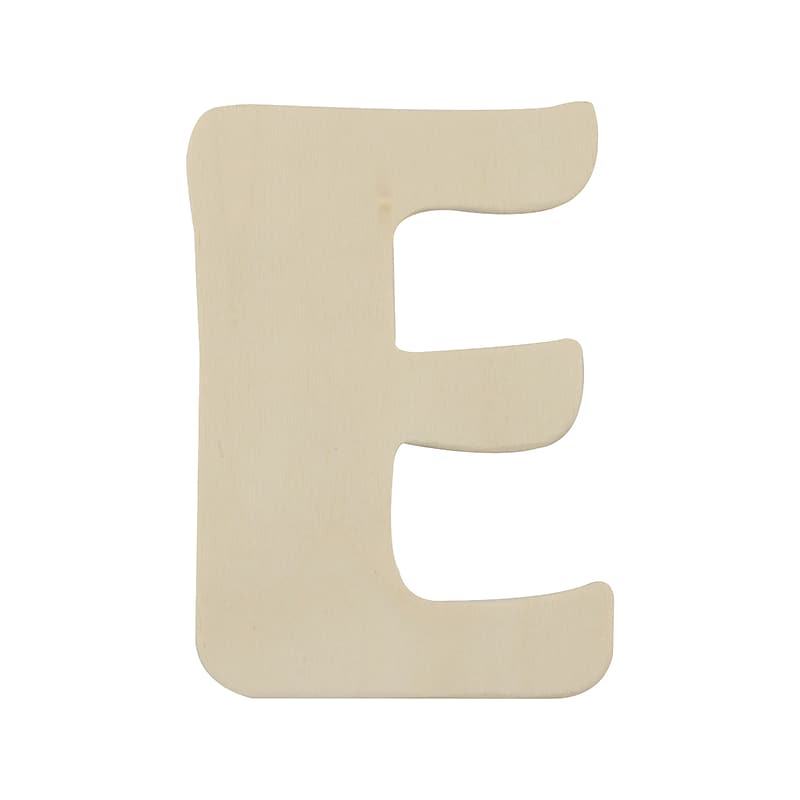ArtSkills Multi-Themed Letter "E", Unfinished Wood, Each image 1