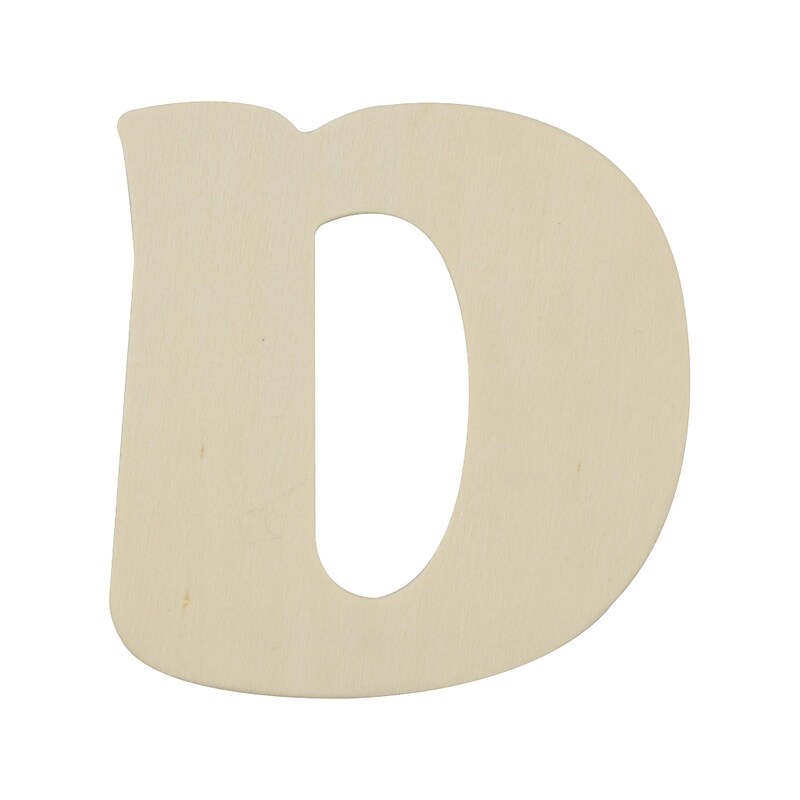 ArtSkills Multi-Themed Letter "D", Unfinished Wood, Each image 1