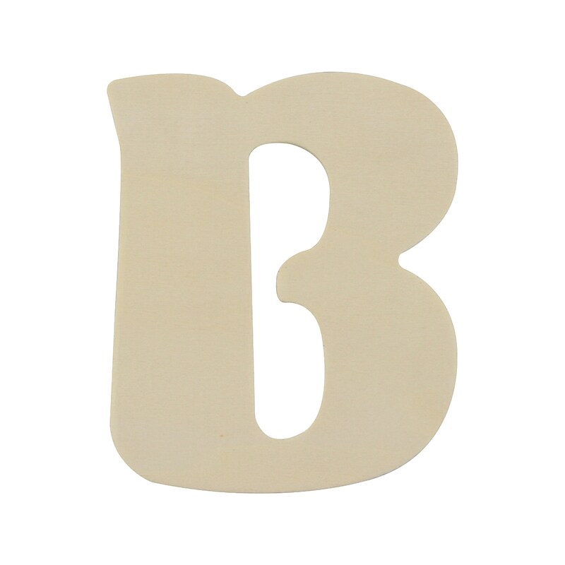 ArtSkills Multi-Themed Letter "B", Unfinished Wood, Each image 1