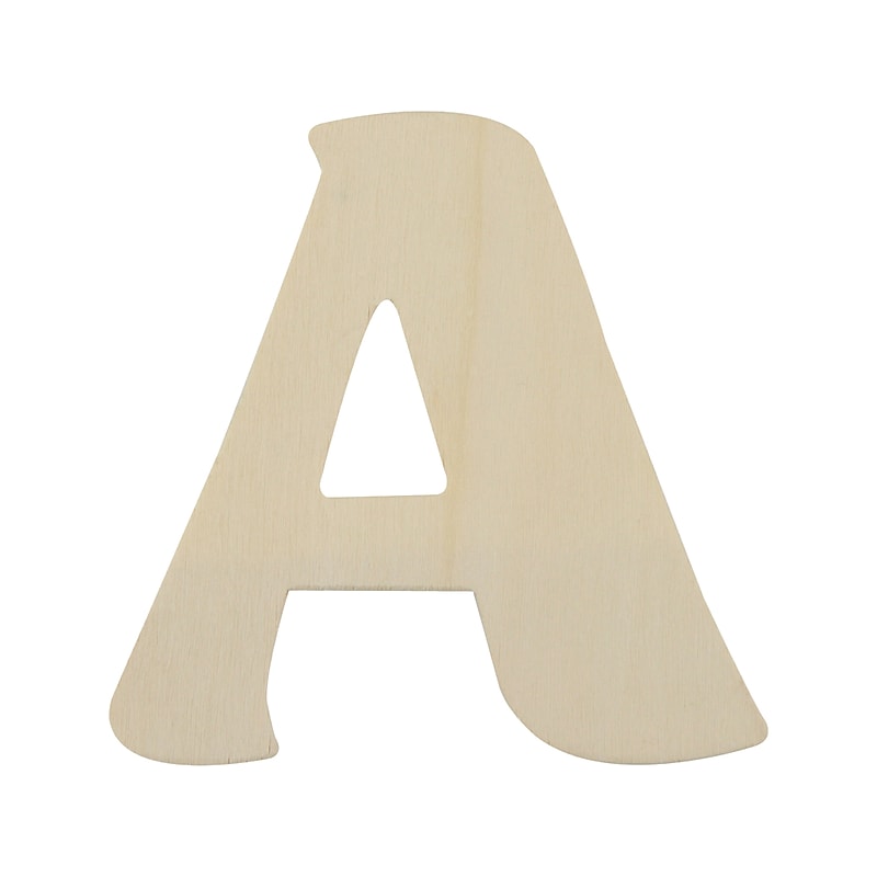 ArtSkills Multi-Themed Letter "A", Unfinished Wood, Each image 1