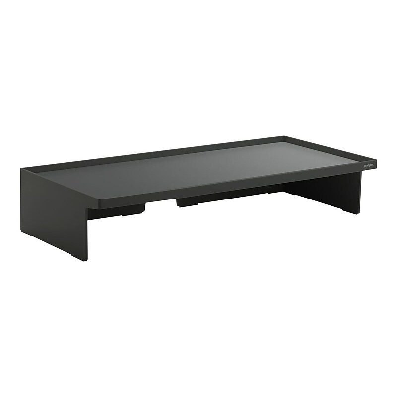 Poppin Riser Monitor Stand, Dark Gray (105201) image 1