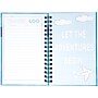 Kahootie Co. Travel Journal For Kids Hardcover Journal, 5.5" x 8.5", Wide Ruled, Blue/Teal, 60 Pages (TRAVTB-H)~#|#~sp58194659_sc7