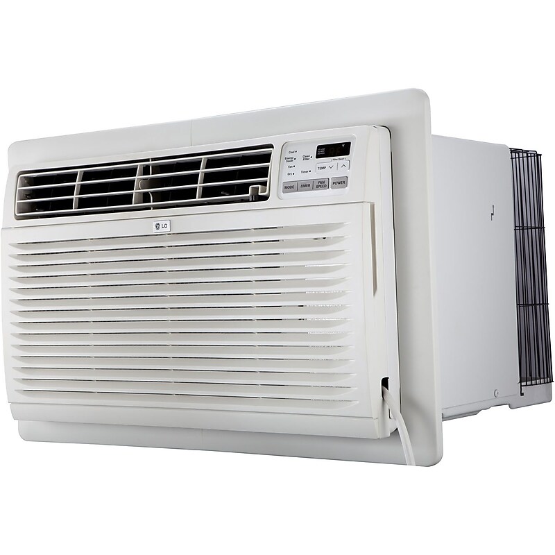 LG 8,000 BTU 115-Volt Wall Air Conditioner with Remote, 350 sq. ft, White (LT0816CER) image 1