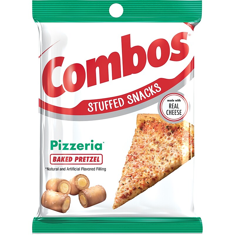 Combos Pizzeria Pretzels Nuggets, 6.3 oz. Bags, 12 Bags/Carton (42006) image 1