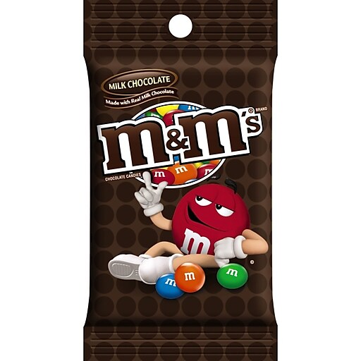 M&M'S Milk Chocolate Candy, Grab N Go, 5 oz Resealable Bag