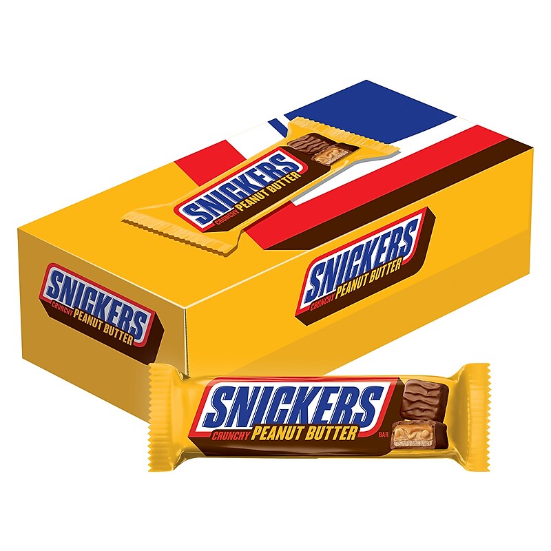 Snickers Peanut Butter Squared Chocolate Candy Bars, 1.78 oz, Pack of 18 (MMM39412) image 1