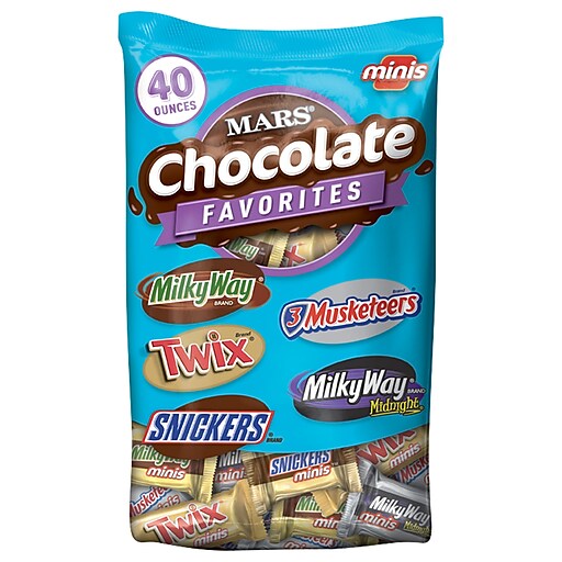 Mars Chocolate Favorites Assorted Bulk Packs, Variety, 40 oz., 2/Bundle ...