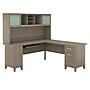 Bush Furniture Somerset 72"W L Shaped Desk with Hutch, Ash Gray (SET001AG)~#|#~sp58434455_sc7