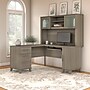 Bush Furniture Somerset 60"W L Shaped Desk with Hutch, Ash Gray (SET002AG)~#|#~sp58434460_sc7