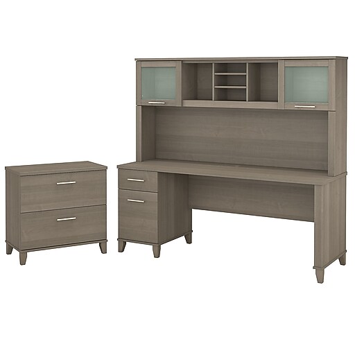 Shop Staples for Bush Furniture Somerset 72W Office Desk with Hutch and