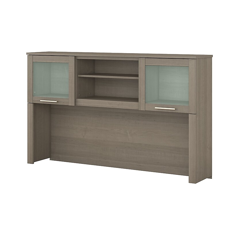 Bush Furniture Somerset 60"W Hutch for L Shaped Desk, Ash Gray (WC81631) image 1