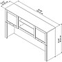 Bush Furniture Somerset 60"W Hutch for L Shaped Desk, Ash Gray (WC81631)~#|#~sp58434658_sc7