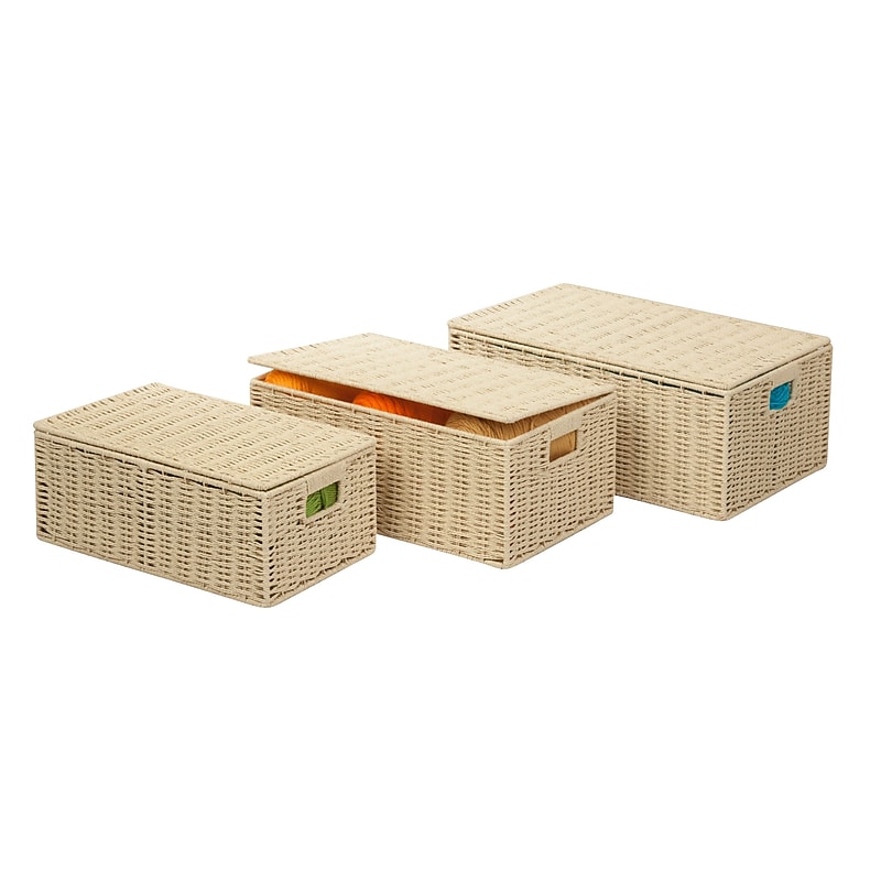 Honey Can Do Parchment Cord S/3 Boxes, Butter ( STO-03556 ) image 1