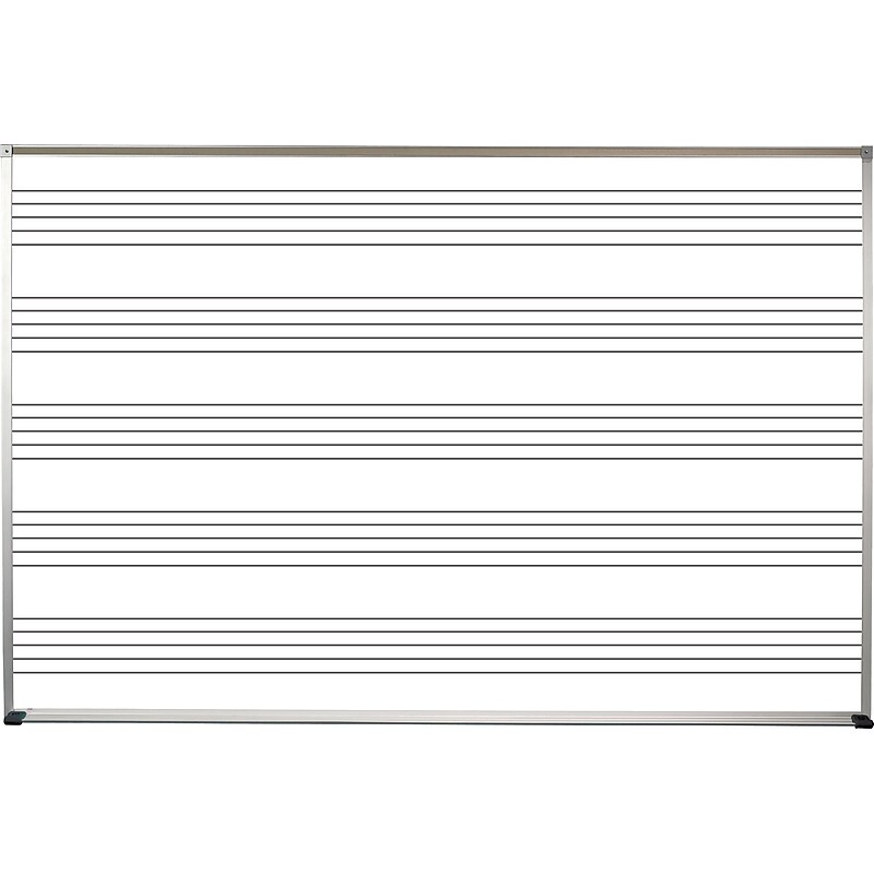 Best-Rite Porcelain Steel Deluxe Aluminum Trim Oak 4' x 6' Porcelain Steel Dry Erase Whiteboard (202AG-S1) image 1