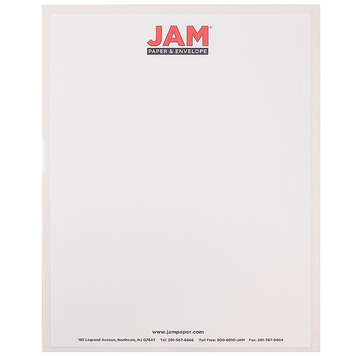 JAM Paper® Heavyweight Plastic Sleeves, 9 JAM Paper® Heavyweight Plastic Sleeves, 9