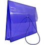 JAM Paper® Plastic Expanding Envelope, Elastic Closure, 9.75" x 13" w/ 2" Expansion, Blue (218E25BU)~#|#~sp58557782_sc7