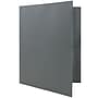 JAM Paper POP 2-Pocket Plastic Folders with Metal Prongs Fastener Clasps, Grey, 6/Pack (382ECgyu)~#|#~sp58557811_sc7