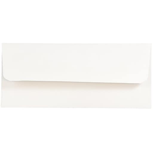 JAM Paper Currency Envelope, 3" x 6 11/16", White, 50/Pack (216313691H