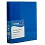 JAM Paper Heavy Duty 1 1/2" 3-Ring Flexible Poly Binders, Blue Glass Twill (762T15BU)~#|#~sp58557905_sc7