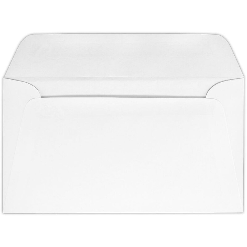 LUX Moistenable Glue #6 3/4 Business Envelope, 3 5/8" x 6 1/2", Bright White, 250/Pack (634W-PS-250) image 1