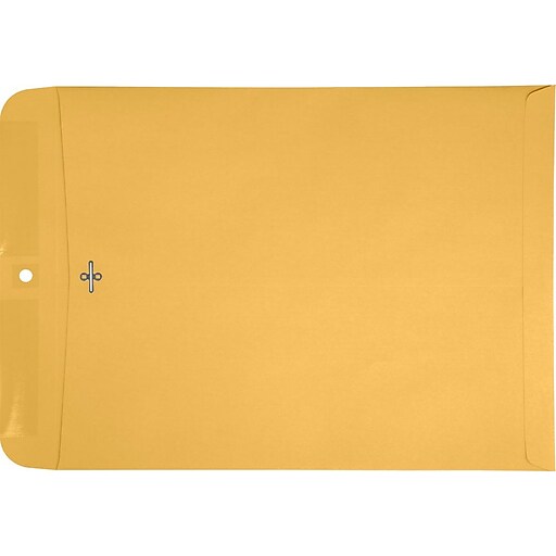 LUX 12 x 15 1/2 Clasp Envelopes 50/Pack, 28lb. Brown Kraft (1215CBK50