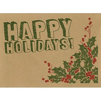 LUX #17 Mini Envelopes (2 11/16 x 3 11/16) 500/Pack, Happy Holidays! Drawing (LEVC-GBH05-500)