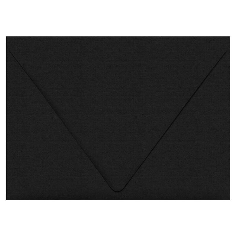 LUX A7 Contour Flap Envelopes (5 1/4 x 7 1/4) 250/Pack, Black Linen (1880-BLI-250) image 1