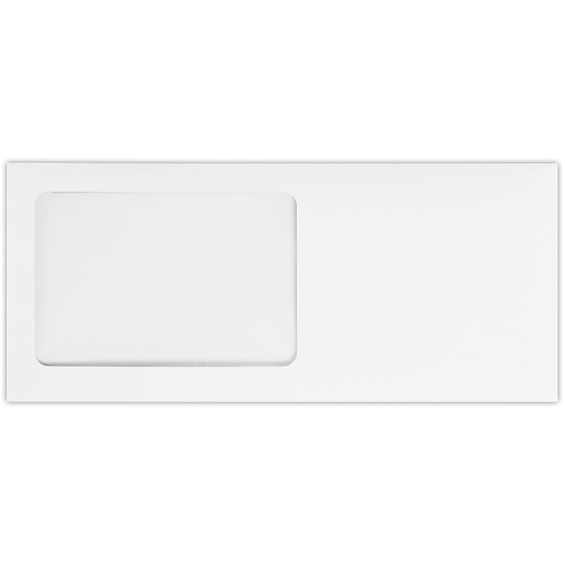 LUX Self Seal #10 Window Envelope, 4 1/2" x 9 1/2", White Wove, 250/Pack (10APW-WW-250) image 1