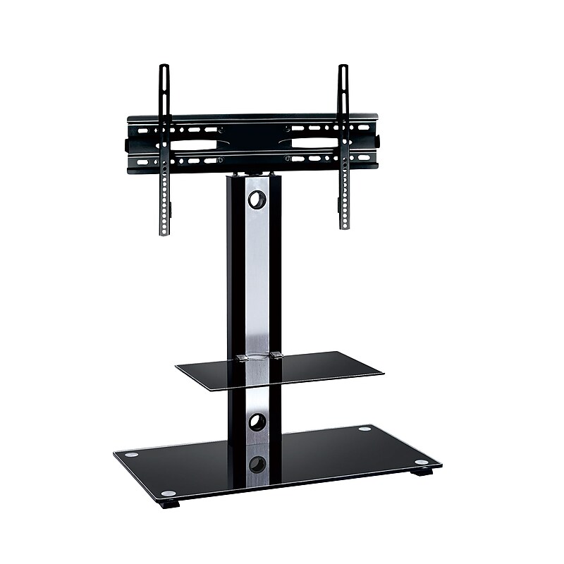TygerClaw Metal Pedestal TV Stand, Screens up to 42", Black (LCD8222BLK) image 1