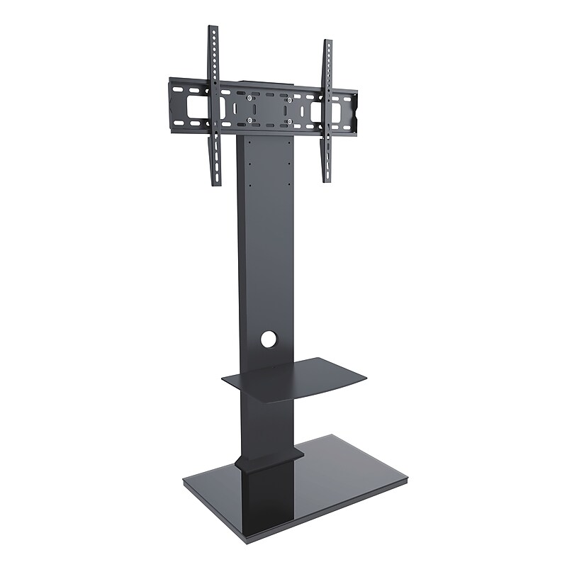 TygerClaw Metal Pedestal TV Stand, Screens up to 55", Black (LCD84112BLK) image 1