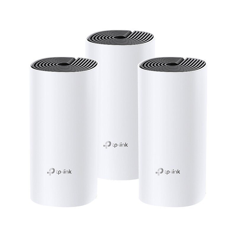 TP-LINK Deco M4 AC867 Dual Band Mesh WiFi 5 Router, White/Black, 3/Pack (DECO M4 3/Pack) image 1