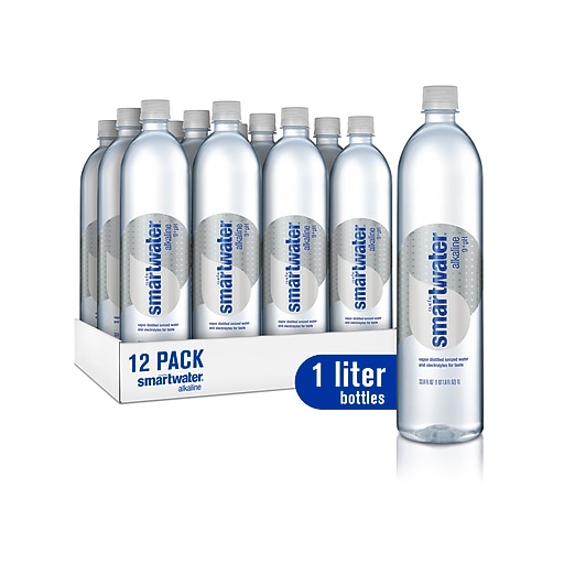 Smartwater Alkaline Water, 33.8 oz., 12/Pack (155971) at Staples