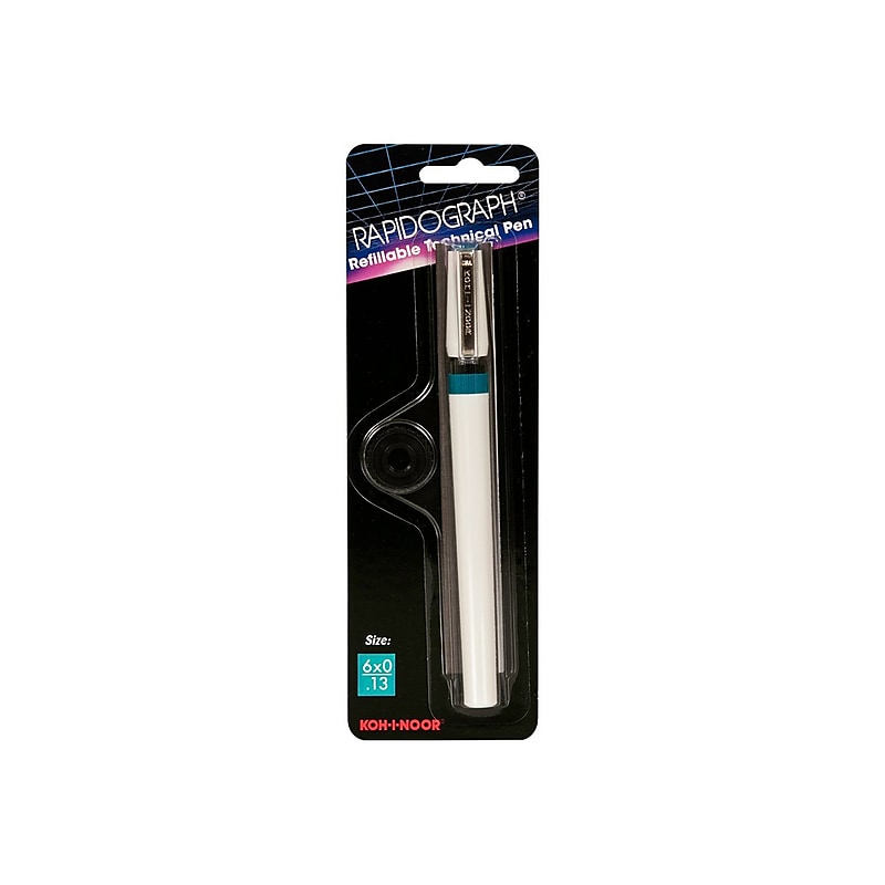 KOH-I-NOOR Rapidograph Classic Drawing Pen, Teal Cap, Each (3165.6Z) image 1