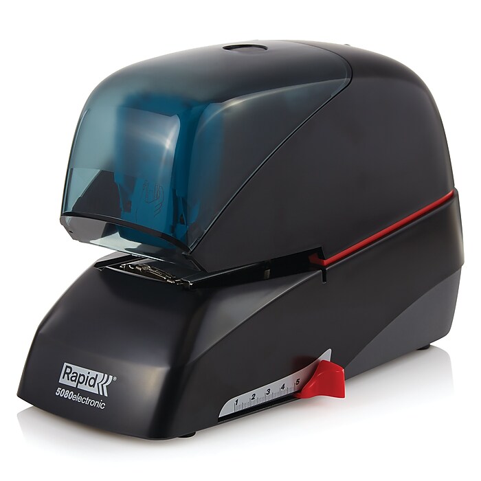 Rapid Fixativ Mobile Electric Stapler - Battery Powered, Staples 10 Sheets, Black