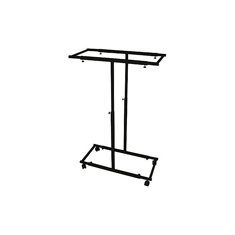 AdirOffice Blueprint Metal Mobile File Cart with Lockable Wheels, Black (614-BLK) image 1