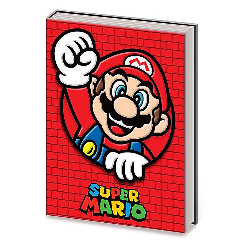 Pyramid America Super Mario - Bricks Soft PVC Embellished Premium Journal  A5 Multicolor (SRA91542) image 1